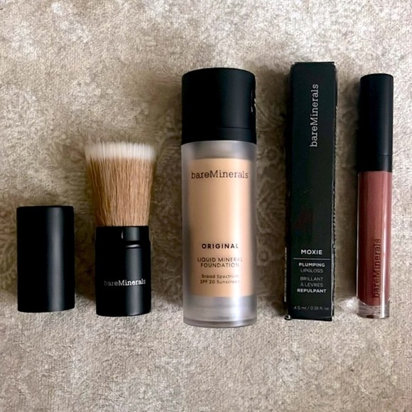 Brand New Bare Minerals Liquid Mineral Foundation Moxie Plumping Lip Gloss Brush - Picture 1 of 16